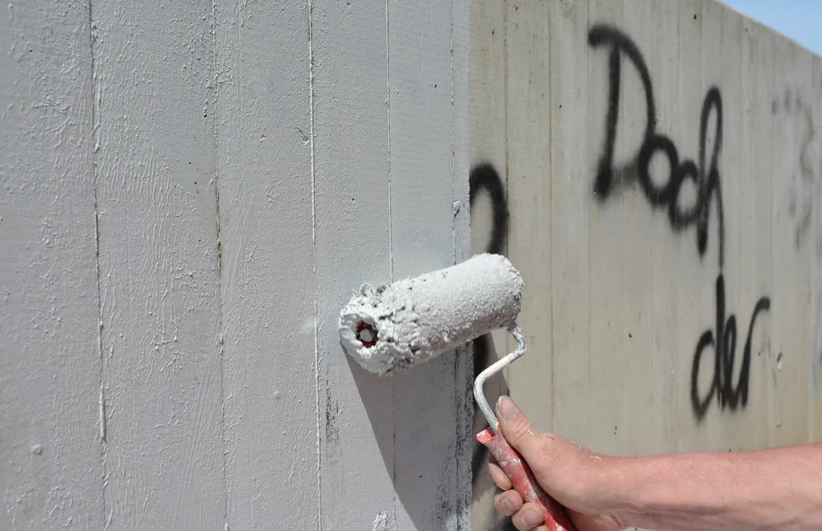 Graffiti-Entfernung Beispiel 2